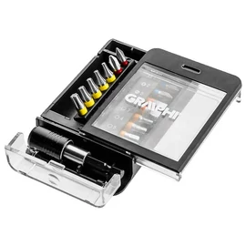 Csavarhúzó bitkészlet, 15db., bitek 14mm - 8db, mágneses bittartós 1db. | GRAPHITE 56H616