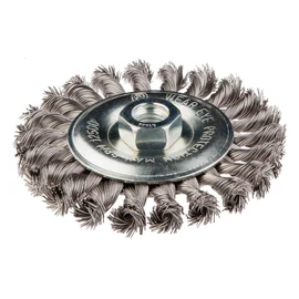 DRÓTKORONG TÁNYÉR EGYENES,SODROTT 115MM INOX M14 | GRAPHITE 57H596