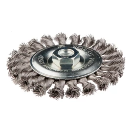 DRÓTKORONG TÁNYÉR EGYENES,SODROTT 125MM INOX M14 | GRAPHITE 57H598