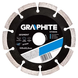 Gyémánt vágókorong 125MM SZEGMENSES LÉZER  | GRAPHITE 57H606
