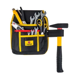 Szerszám tartó övtáska kalapácstartó + 4 zseb, vászon | TOPEX 79R431