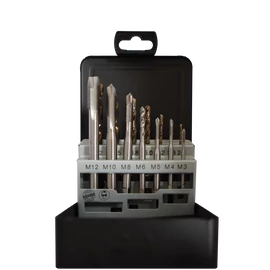 Abraboro® Gépi menetfúró készlet, 14 részes HSS-Co