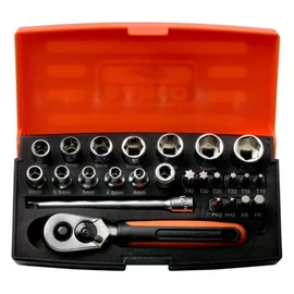 BAHCO Dugókulcs készlet, 1/4", 25 d