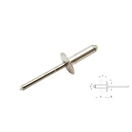 ASL alu-acél nyitott nagyfejü húzószegecs