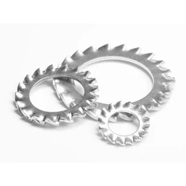 Külső fogazású alátét A2, rozsdamentes M 16