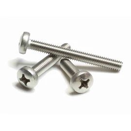 Domborúfejű, kereszthornyos csavar A2, rozsdamentes M 6x60