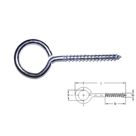 Szemescsavar ø 4.0x 60/30