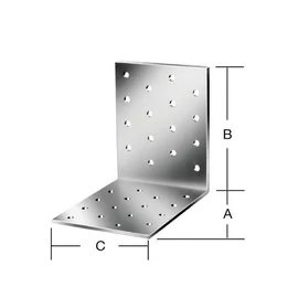 Vormann (70935) Derékszögű szeglemez 60 x 60 x 40