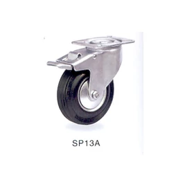 Kerék gumis 150mm forgós-fékes