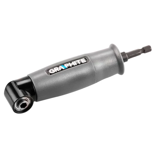 Sarok adapter 90°, akkus fúrókhoz, 1/4” (6,35mm) mágneses befogó, jobb és bal forgásirány | GRAPHITE 55H931