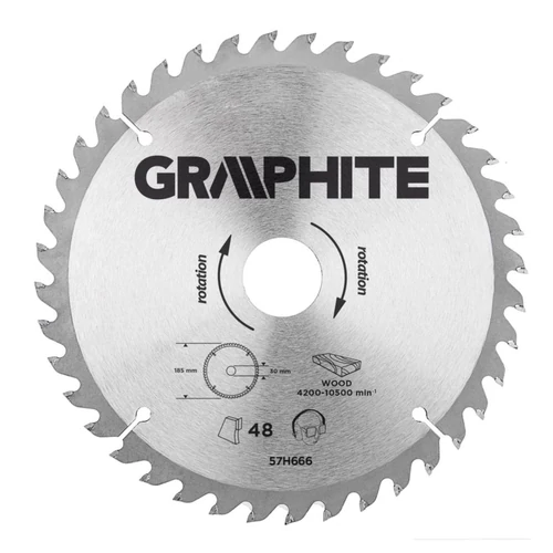 KÖRFŰRÉSZLAP 190X30 Z40  | GRAPHITE 57H670
