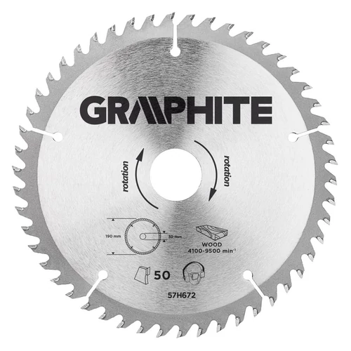 KÖRFŰRÉSZLAP 190X30 Z50  | GRAPHITE 57H672