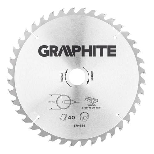 KÖRFŰRÉSZLAP 250X30 Z39 | GRAPHITE 57H684