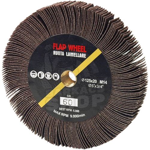 Abraboro® lamellás csiszolókerék, A/O  60 ø 125