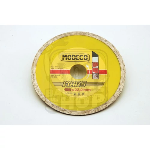 MODECO N78202 gyémánt vágókorong, folytonos éllel (mars) 115
