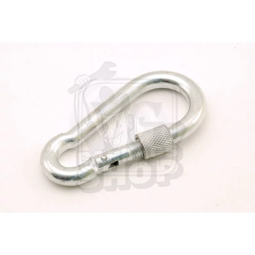 Tűzoltó karabíner, csavarbiztosítással ø  8 x 80