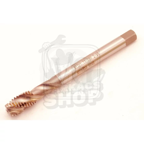 CZ Tools® HSS-Co kobaltos hengerelt gépi menetfúró, csavart hornyú M12.0*1.75