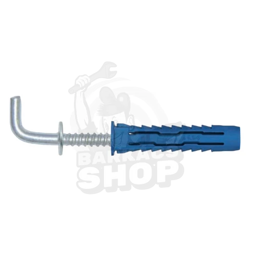 4ALL univerzális nejlon tipli derékszögű kampóval 8x40 (8db)