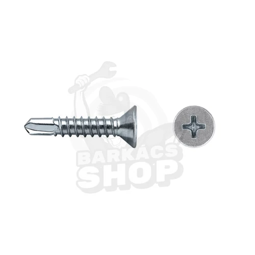 Süllyesztettfejű önfúró lemezcsavar, horganyzott ø 6.3x 70