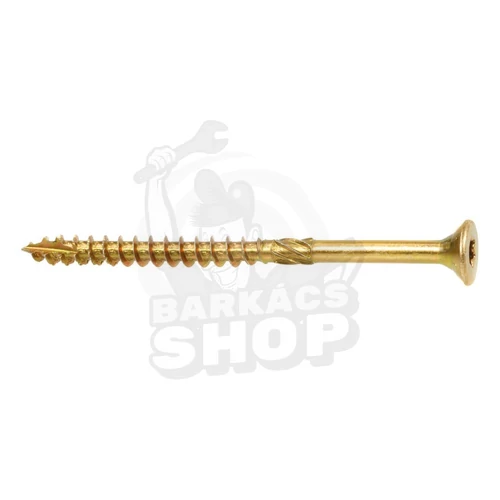 Faszerkezet építő csavar, süllyesztettfejű, sárgahorganyzott ø 10x 80