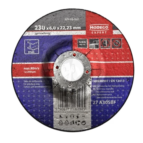 MODECO® Fémtisztító korong 230 x 6 x 22