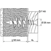 Kép 5/5 - FID 50 Szigetelőanyag dübel FISCHER