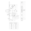 Kép 2/2 - ANBO S001/40 Kampós tolóajtózár