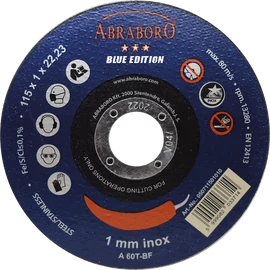 Abraboro CHILI BLUE fémvágó korong INOX d115*1mm (10db)