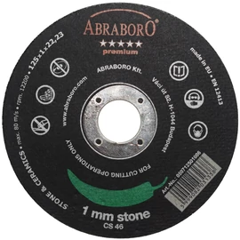 ABRABORO® Chili premium kővágó korong 125 x 1.0 x 22