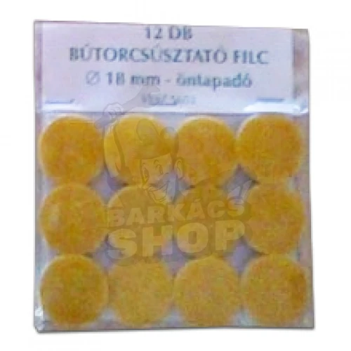 Csúsztatófilc 18mm öntapadós (12db/csomag)