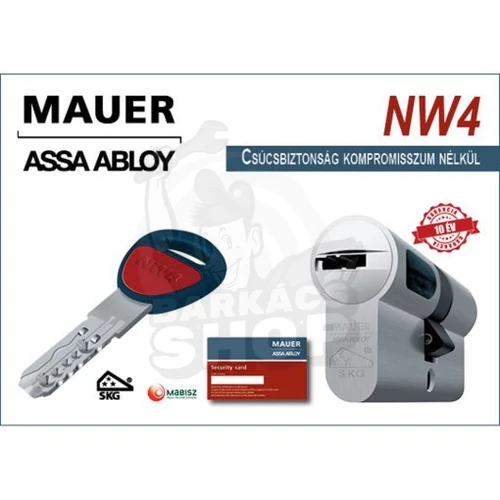 31x31 Mauer NW4 vészfunkciós csúcskategóriás zárbetét